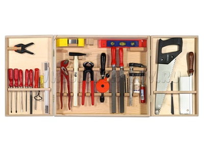 Набор Юный мастер в деревянном ящике Pebaro Набор Юный мастер в деревянном ящике Pebaro