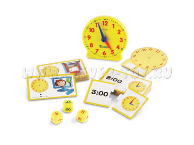 Игровой набор "Учимся определять время" (41 элемент) Игровой набор "Учимся определять время" (41 элемент)