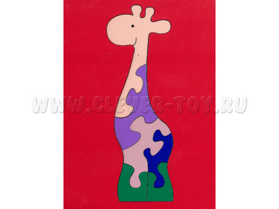 Мозаика "Сложи картинку. Жираф" (6 деталей) Мозаика "Сложи картинку. Жираф" (6 деталей)