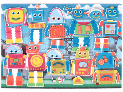 Робот-конструктор с игровым полем (фетр) Робот-конструктор с игровым полем (фетр)