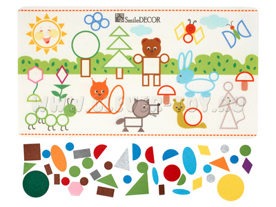 Коврик-мозаика "Сказочная поляна" (фетр) Коврик-мозаика "Сказочная поляна" (фетр)