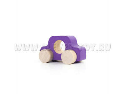 Машинка "Томик" (дерево, фиолетовая) Машинка "Томик" (дерево, фиолетовая)