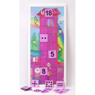 Магнитная доска "Город цифр" 40 х 86 см