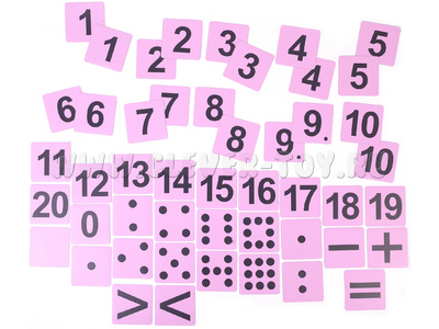 Набор магнитных карточек "Город цифр"