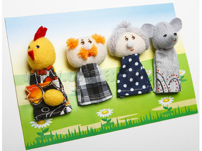 Театр "Курочка Ряба" пальчиковый (4 шт.) Театр "Курочка Ряба" пальчиковый (4 шт.)