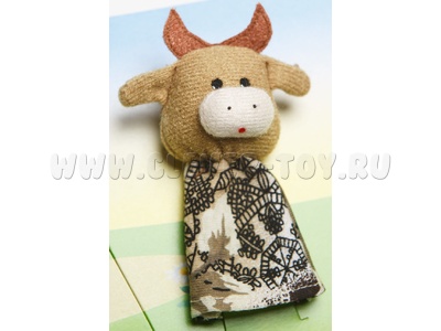 Кукла пальчиковая "Корова" Кукла пальчиковая "Корова"