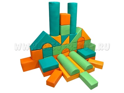 Мягкий конструктор "Городок" (34 предмета) Мягкий конструктор "Городок" (34 предмета)