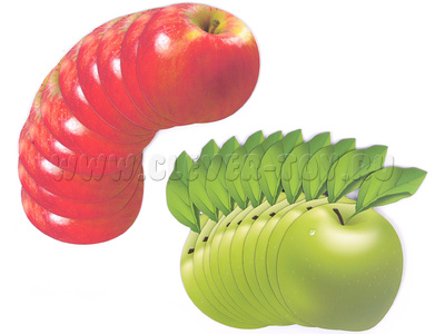 Набор магнитных карточек для устного счета "Яблоки"* Набор магнитных карточек для устного счета "Яблоки"*