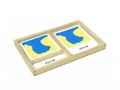 Трехчастные карточки - вода-суша