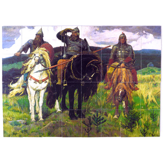 Набор магнитных карточек "Богатыри" (Виктор Васнецов) (для работы на классной доске)